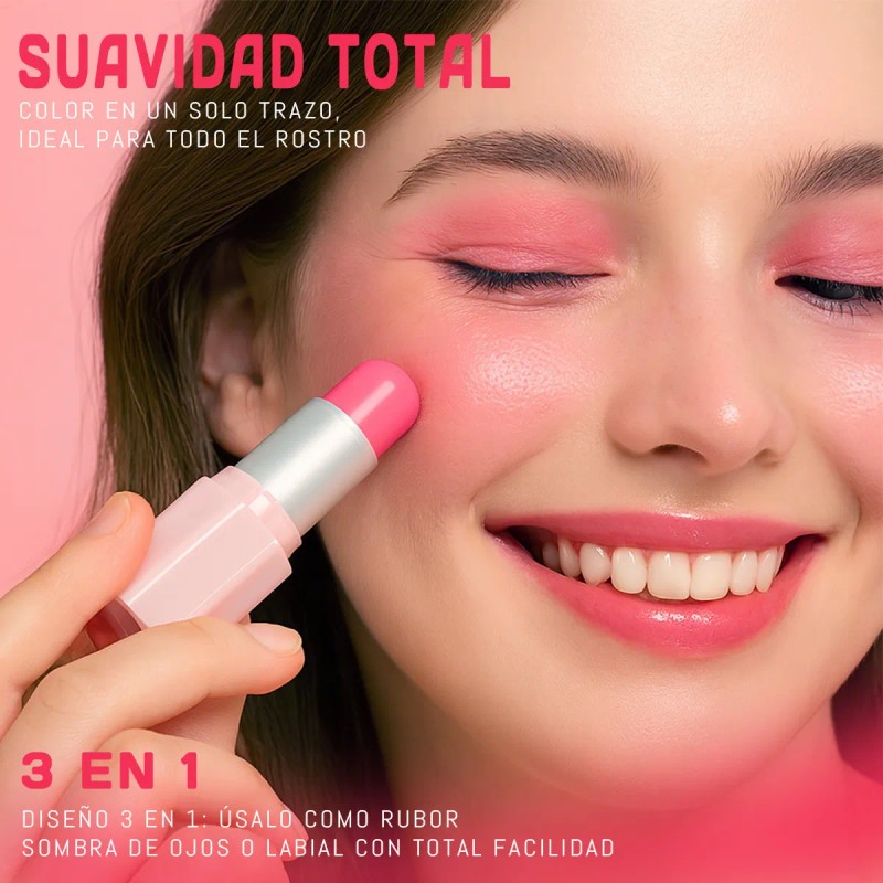 Rubor En Barra / Blush Stick Con Acabado Radiante 3q