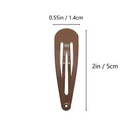 70 Pack Barrettes Women Metal 2 Inch Snap Hair Clips Accessories, Tuefuzy Brown Hair Barrettes, Non Slip Hair Clips for Girls, Kids, Teens, Women