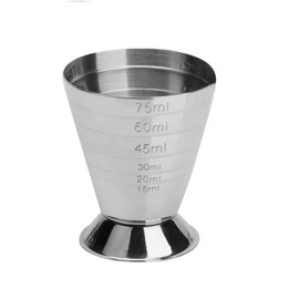 Cocktail-Dosierer mit mehreren Skalierungen, 75 ml, für Bar-Messung, ML/OZ/TBSP, Zubehör für Mixologie