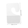 CHILDWEET 200pcs Self Adhesive Hang Tabs Hooks Clear Retail Display
