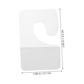 CHILDWEET 200pcs Self Adhesive Hang Tabs Hooks Clear Retail Display Hangers for Pegboard - Sturdy Adhesive Hook Hanging Tabs for Retail Store Display