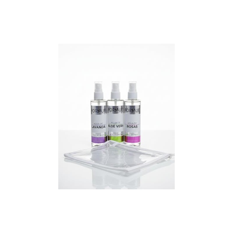 Kit de aguas aloe vera, rosas y lavanda Formue 120