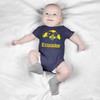 Purple Print House Ecuador Football Flag Baby Grow Ecuadorian Football