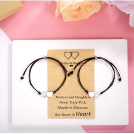 Mothers Day for Daughters from Mom, Mother Daughter Bracelets Set for 2 Mothers Day Gifts for Mom from Daughter