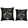 Dino Nuggets Enthusiast Dinosaur Chicken Delight Dino Nugs Throw Pillow