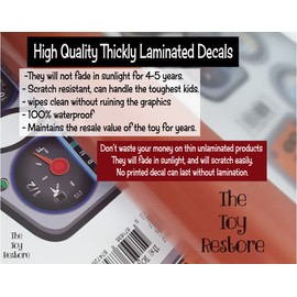 Replacement Spare Decals Stickers for Little Tikes Tykes Cozy Coupe II Car UK