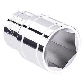 FOCMKEAS 23mm Shallow Socket, 1/2 Inch Drive, 6-Point, Metric, Heat Treated CR-V Steel Short Sockets, Full Polishing, 1.5 Inch Length