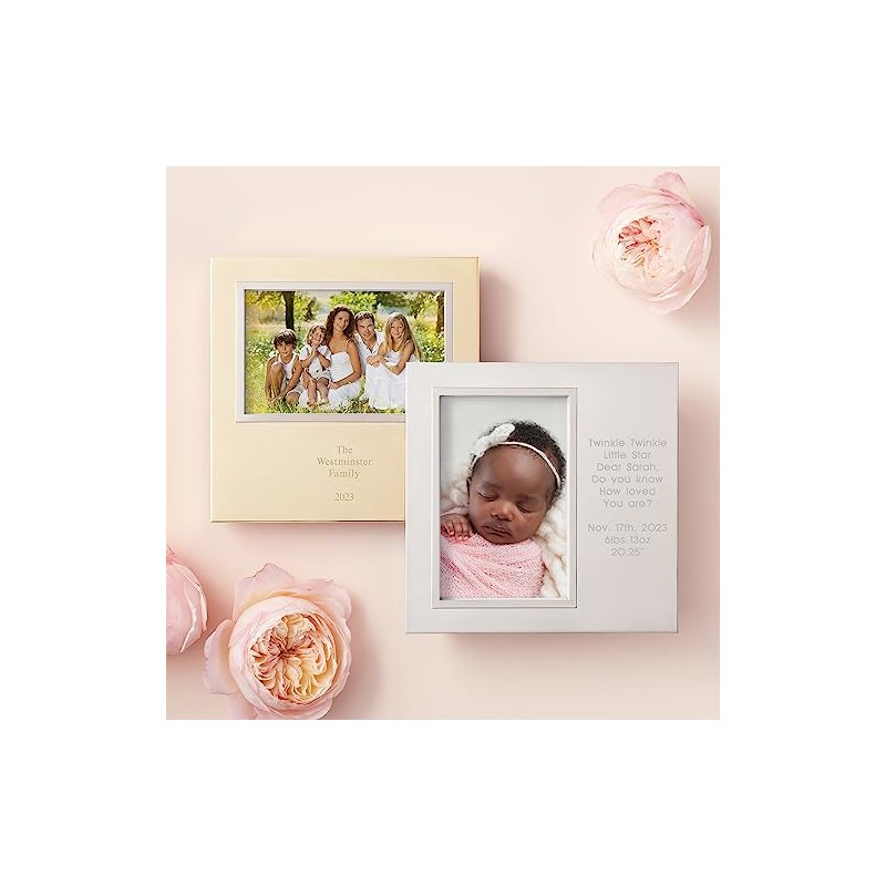 THINGS REMEMBERED Engraved Family Silver Uptown 4 x 6 Vertical/Portrait