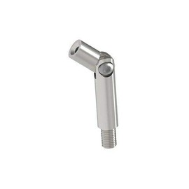 Sellon24® Stainless Steel Pipe Support Stainless Steel Ball Ring Joint Handrail Holder M8/M6 Pin Pipe Holder Post 42.4 Railing Stair Railing Connector Handrail Rail Pipe Support Stainless Steel Pipe