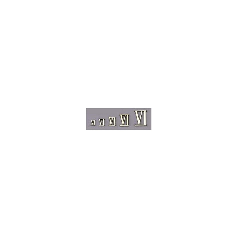 AnB Collectibles 1 Inch Gold Roman Numerals - 12 Count