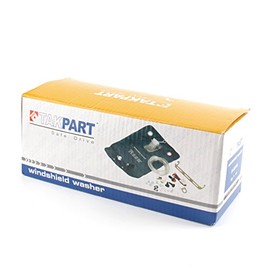 TAKPART 12V Universal Windshield Washer Pump Bag Kit With Jet Button Switch for Classic Cars