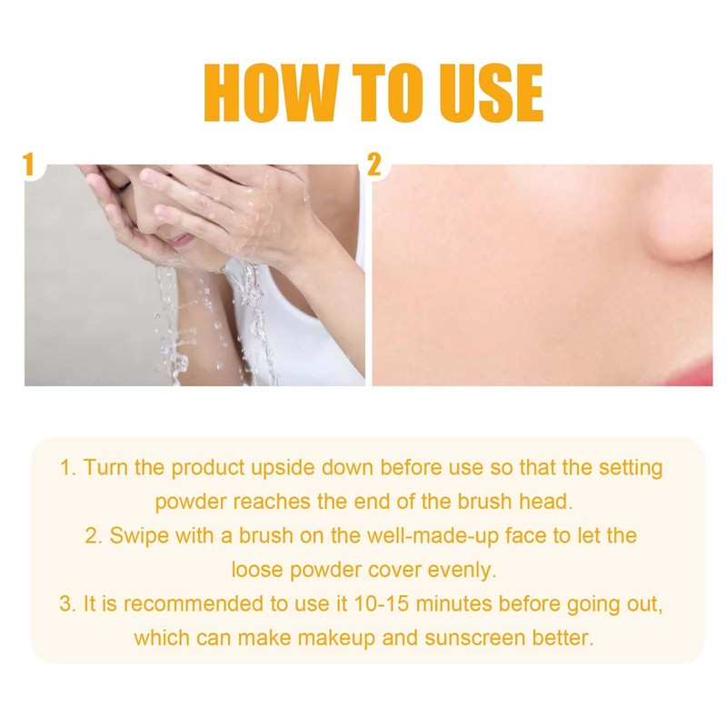 EONFAVE SPF 50 Sunscreen Setting Powder, Oil Control Loose Powder