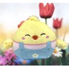 Squishmallows 2022 Aimee The Chick Overalls Backpack Clip 3.5" Soft