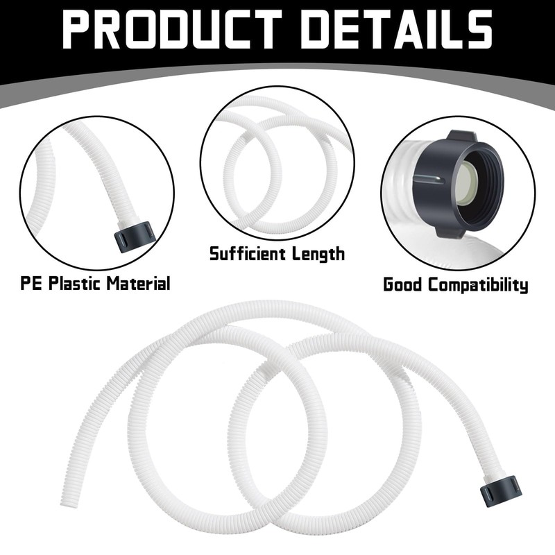 Conderyang Dehumidifier Drain Hose 3/4 Inches FHT Connection with Rust-Resistant
