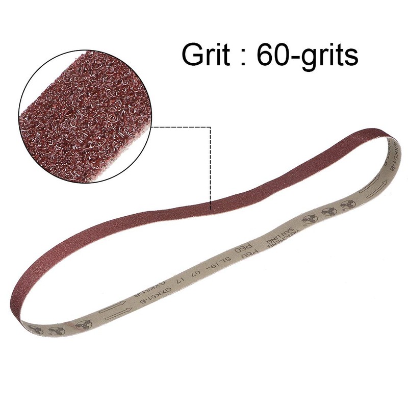 sourcing map 1-inch X 42-inch(25mm X 1065mm) Sanding Belt 60