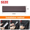 CGEAMDY Pack of 2 Seat Belt Shoulder Pads, Durable Leather