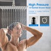PDPBath 10" Rainfall Shower Head with Handheld Spray, Dual Rain