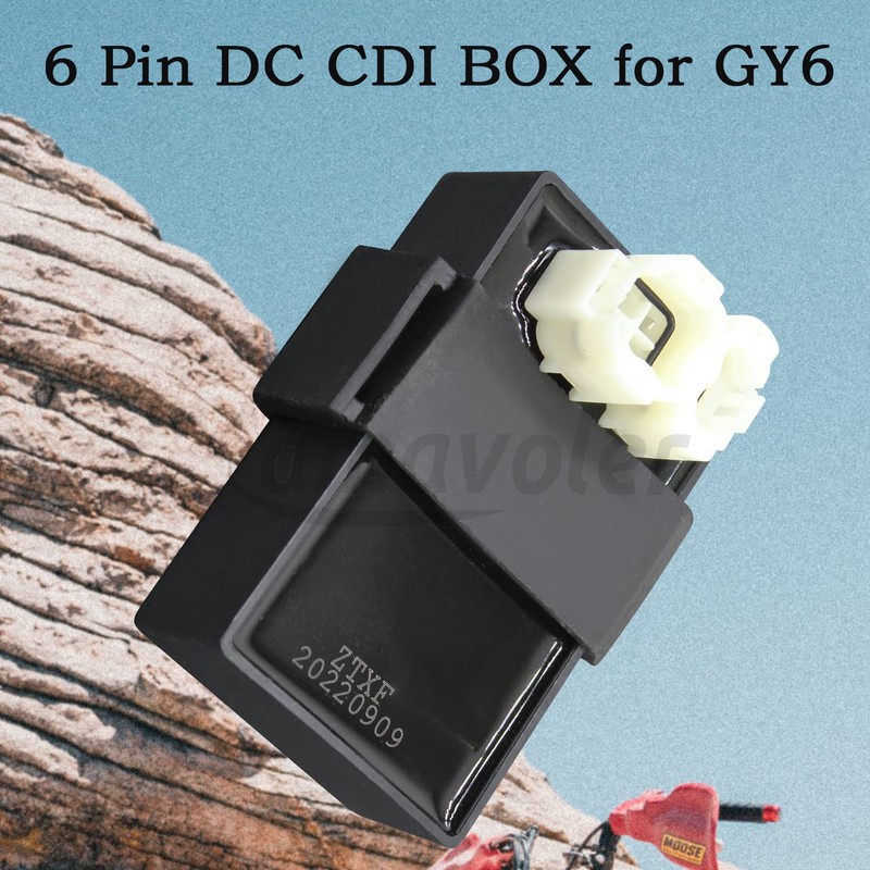 Amavoler 6 Pin DC CDI Box for GY6 150cc 200