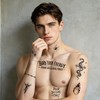 13 Sheet Y2K Temporary Tattoos Waterproof Black Temporary Tattoos for
