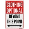 Clothing Optional Beyond This Point Poster Print