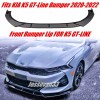 dtouch Front Bumper Lip Splitter Chin Spoiler Glo Black For