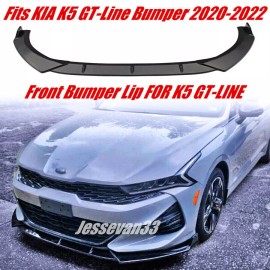 dtouch Front Bumper Lip Splitter Chin Spoiler Glo Black For KIA K5 GT GT-line 2020-2024