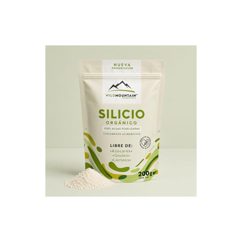 Silicio Orgánico Wildmountain 200 100 Algas Fosilizadas Fuente Vegetal Producto