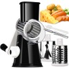 Rotary Cheese Grater Vegetable Shredder with Handle Round Kitchen Mandoline