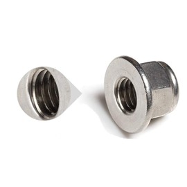 JUNYON Flange Lock Nut Nylon Lock Nut Hex Flange Lock Nut 304 Stainless Steel Lock Nut M8 Pack of 10