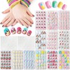 EBANKU Kids Nail Tips Stickers Set, 288 Pieces, 12 Pack,