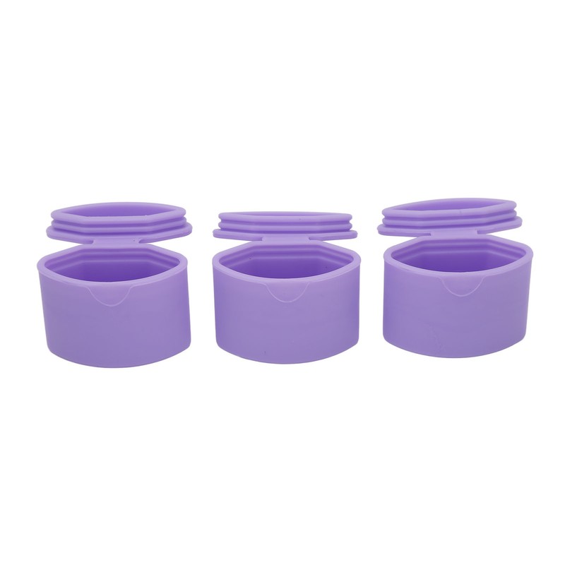 Travel Silicone Makeup Containers Set with 3 Dispensers Refillable Empty