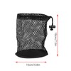 fasient1 Golf Ball Bag Black Mesh Nylon Sack Bag Portable