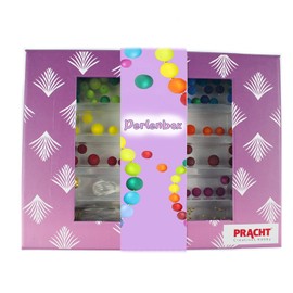 Pracht Creatives Hobby 4800-12121 4800-12121-DIY Craft Set with Polaris Beads in Rainbow Mix, with Accessories, Bead Set for Making Jewellery and Accessories, Multi-Coloured