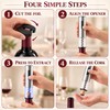 Rechargeable Electric Wine Opener with Foil Cutter USB C Charging
