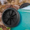 AOKWAWALIY Garbage Bin Wheels Garden 1 Set Rubber Hollow Shaft