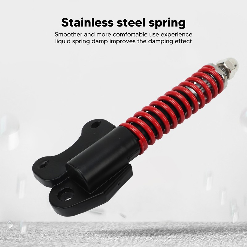 Scooter Shock Absorber Stainless Steel Spring Black Red Safe Stable