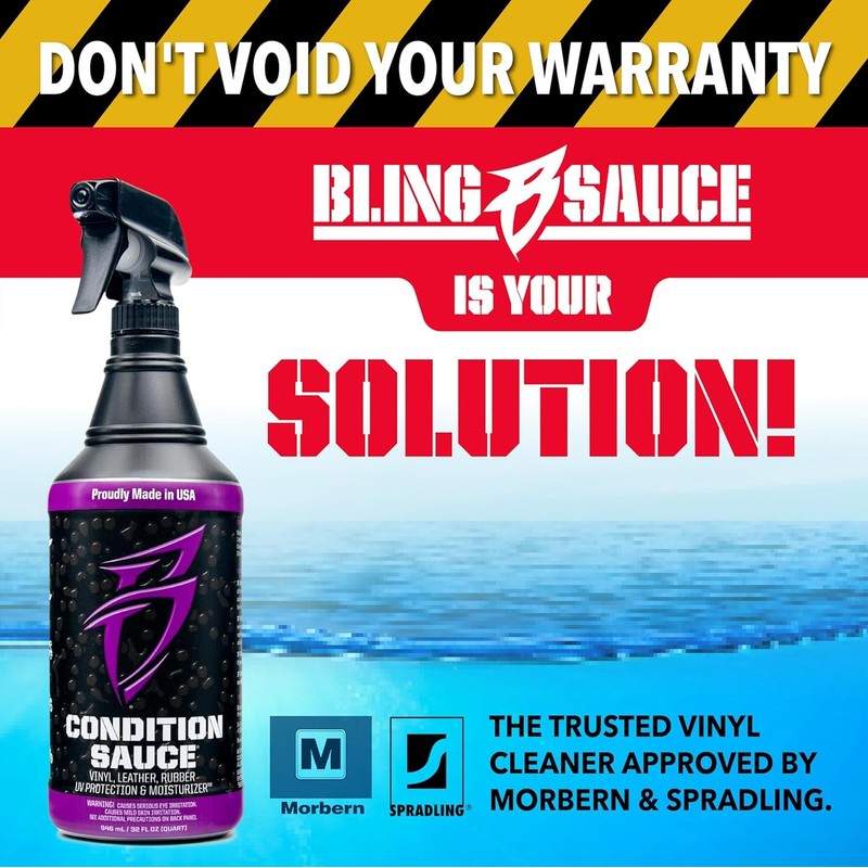 Boat Bling Vinyl Sauce Premium Vinyl and Leather Cleaner, for