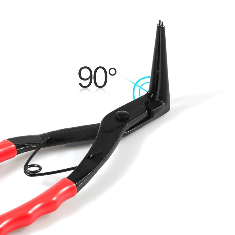 SPEEDWOX Curved Long Snap Ring Pliers for Holes, C-Ring Pliers,