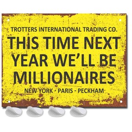 Funny Metal Bar Signs - Fixings Included - Bar Accessories for Home Pub or Outdoor Garden Bar Wall Plaque for Man Cave Gift Ideas This Time Next Year Signs for Home Bar Vintage sign