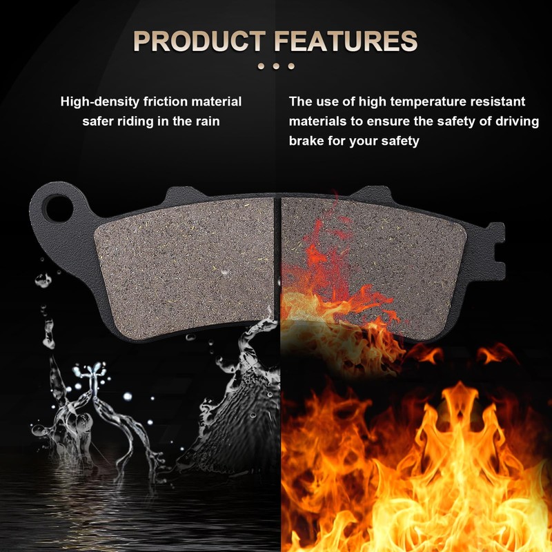 OCEAIR Front&Rear Brake Pads for Honda VTX 1800 (All models)