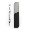EUZUXU Cuticle Pusher Stainless Steel, 2-in-1 Cuticle Trimmer Nail Care