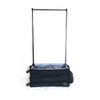 Closet Trolley Collapsible Rolling Dance Bag w/No-Lean Garment Rack -