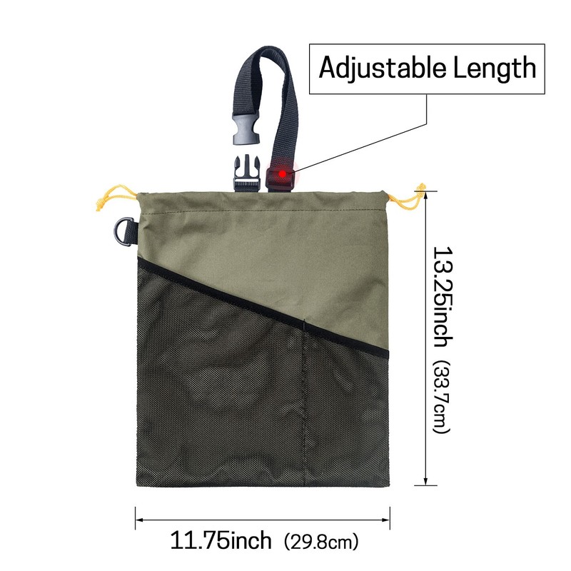 GNEGNI 2PCS Car Garbage Can, Hanging Car Trash Bag with