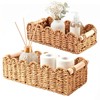 Paper Rope Storage Basket Set of 2, Toilet Paper Basket