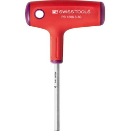 PB SWISS TOOLS Cross Handle Hexagonal Bar Screwdriver Opposite Side Dimensions: 2.4 Inches (6 cm), Total Length: 31.5 Inches (80 cm), 47.2-31.5 Inches (1206-6-80 Inches)