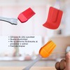 Dúo espatula miserable brocha silicona cocina repostería, resistente al calor,