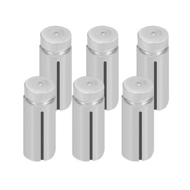 kwmobile 6 Dart Flight Protectors - 6-Piece Pack of Metal Dart Flight Guard Protectors for Metal and Soft Tip Darts - Silver