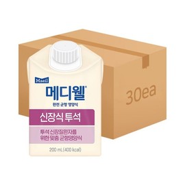 Mediwell (엠디웰)메디웰 신장식(투석) 200ml 30팩 (1박스) (MDwell) Mediwel Kidney Formula (Dialysis) 200ml 30 Packs (1 Box)