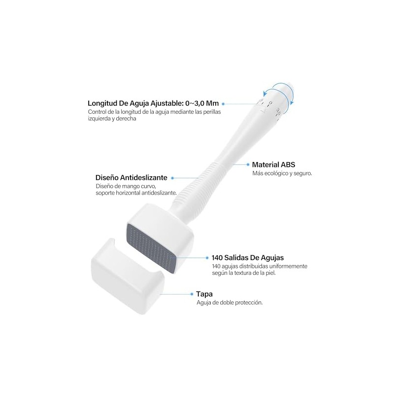 Sello de Microagujas 0.25 mm, Alternativa al Rodillo de Microagujas,