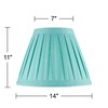 Creme Linen Medium Box Pleat Lamp Shade 7" Top x
